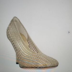 Victoria Beckham Platinum Textile Fibers Size  37